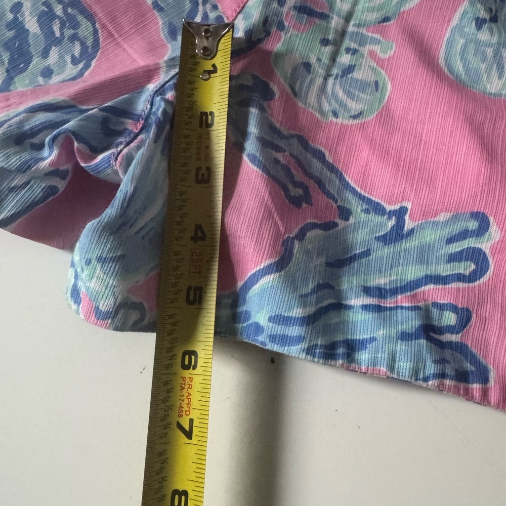 Lilly Pulitzer 8 Adie Shorts Capri Pink Samba 4" Inseam Preppy Colorful Coastal - Picture 12 of 13